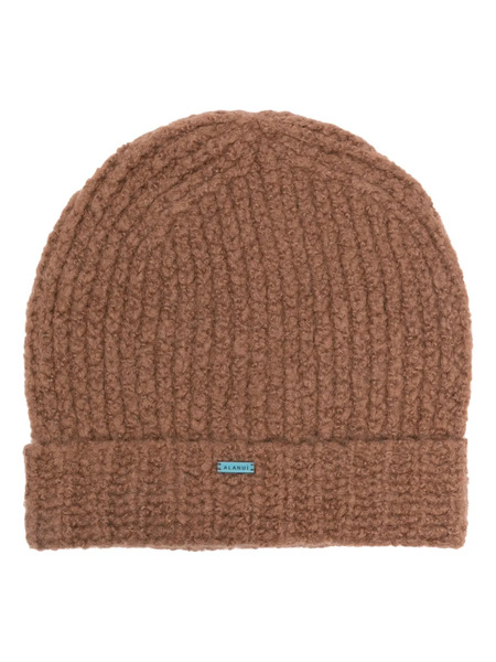  Alanui Logo-plaque Beanie - Brown 