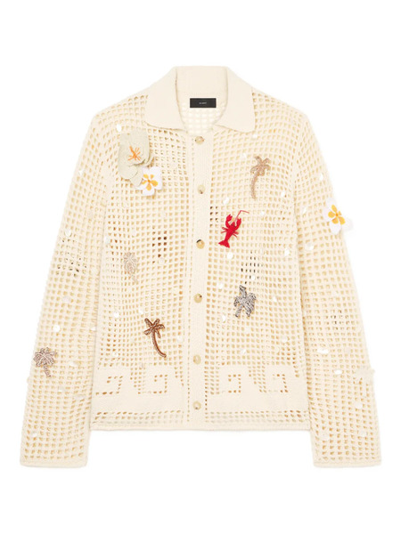  Alanui Open-work Embellished Shirt - Neutrals 