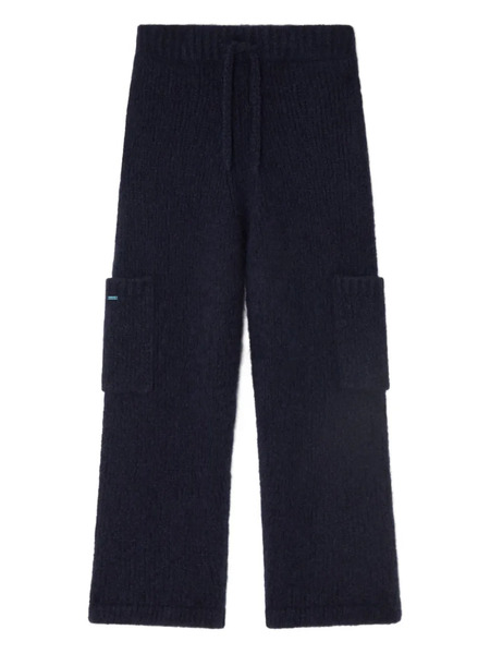  Alanui Patch-pocket Knitted Trousers - Blue 