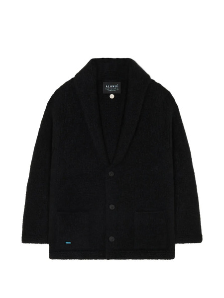  Alanui Patch Pockets Horn Buttons Cardigan - Black 