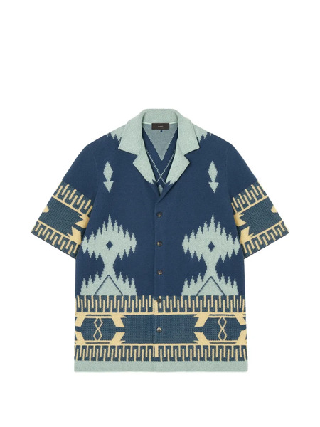  Alanui Patterned Shirt - Blue 