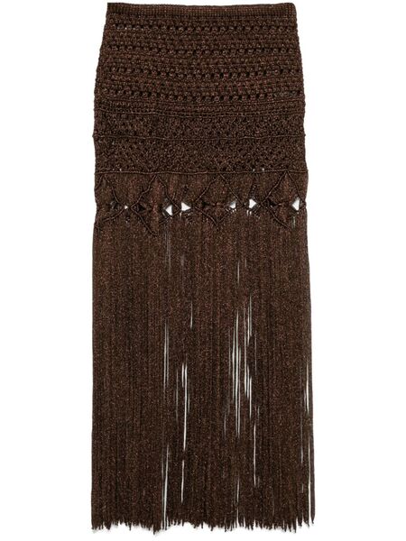 Alanui Ray Of Light Skirt - Brown 