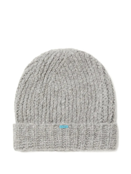  Alanui Ribbed-knit Beanie - Grey 