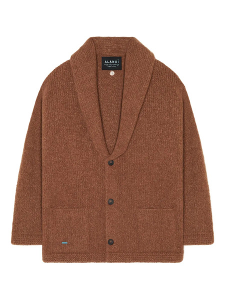 Alanui Shawl-collar Button Cardigan - Brown 