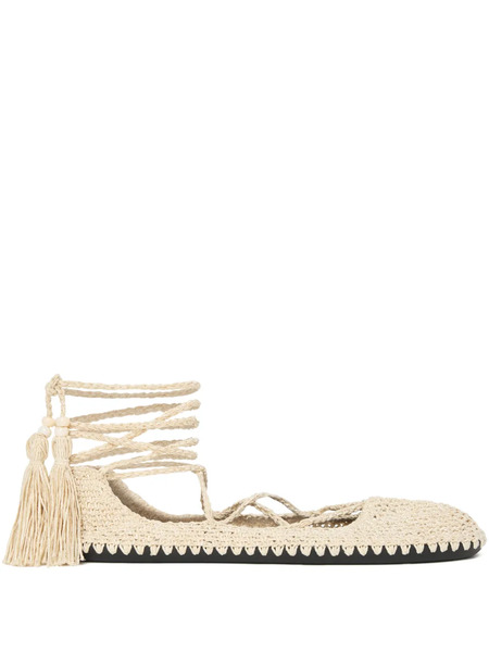  Alanui Sound Of The Sea Ballet Flats - Neutrals 
