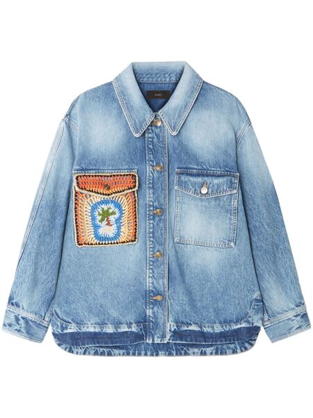  Alanui Sunny Crochet Shirt - Blue 