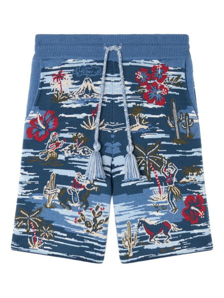  Alanui Tex-hawaii Roundtrip Shorts - Blue 