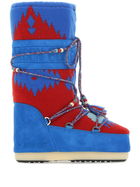  Alanui X Moon Boot Multicolor Boots - Blue 