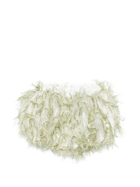  Alapage Bambu' Fringed Shorts - White 