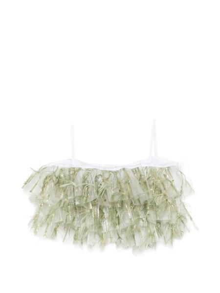  Alapage Fringed Top - Green 