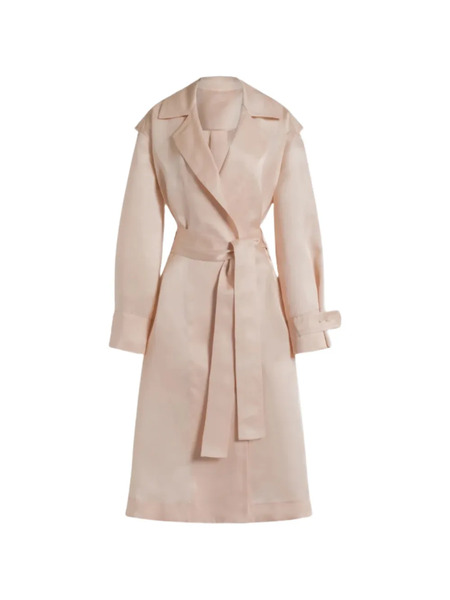  Alberta Ferretti Adjustable-cuffs Trench Coat - Pink 