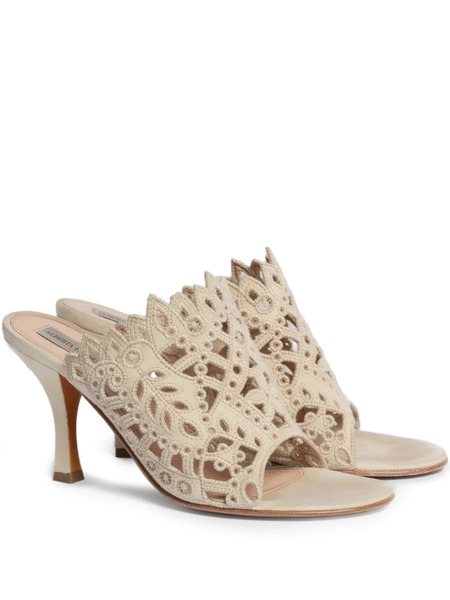  Alberta Ferretti Cut-out Sandals - Neutrals 