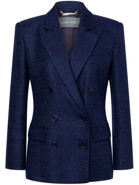  Alberta Ferretti Double-breasted Blazer - Blue 