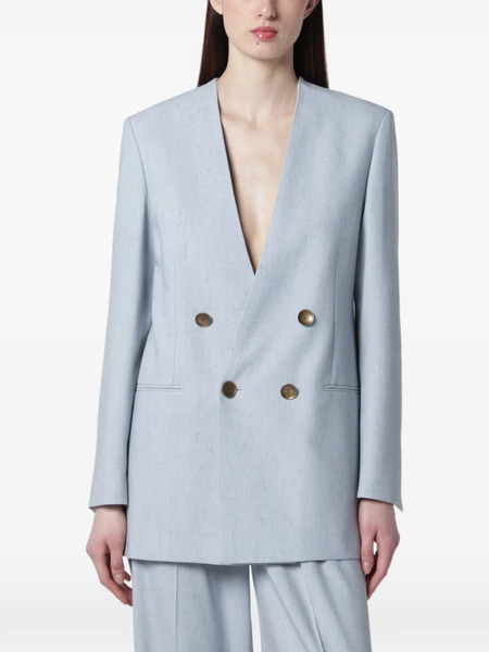  Alberta Ferretti Double-breasted Blazer - Blue 
