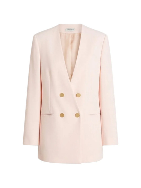  Alberta Ferretti Double-breasted Blazer - Pink 