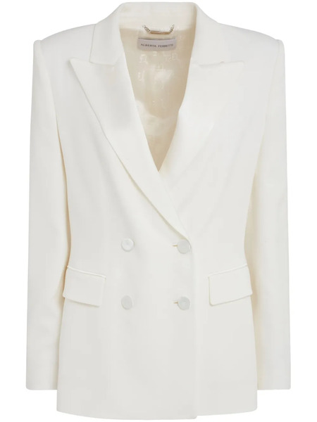  Alberta Ferretti Double-breasted Blazer - White 