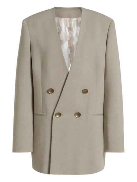  Alberta Ferretti Double-breasted Buttoned Jacket - Neutrals 