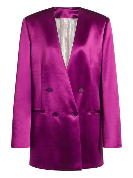  Alberta Ferretti Double-breasted Buttoned Jacket - Purple 