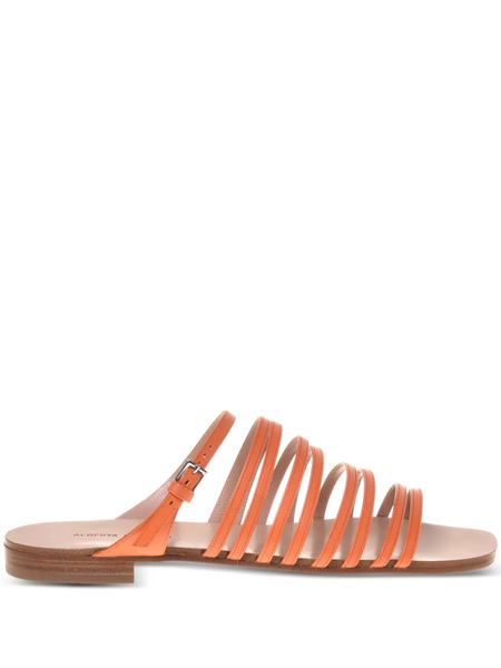 Alberta Ferretti Leather Sandals - Orange 
