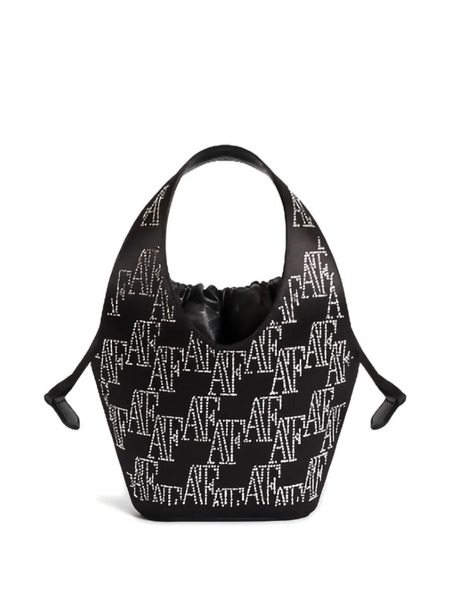  Alberta Ferretti Monogram-pattern Beaded Bag - Black 