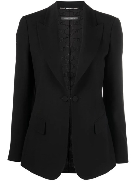  Alberta Ferretti Peak-lapel Single-breasted Blazer - Black 