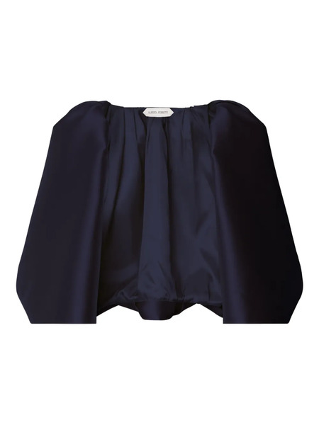  Alberta Ferretti Puff-sleeve Cape - Blue 