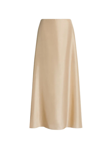  Alberta Ferretti Satin Maxi Skirt - Neutrals 