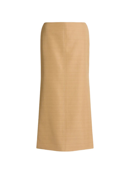  Alberta Ferretti Side Slit Skirt - Neutrals 