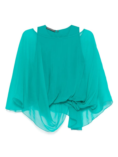  Alberta Ferretti Silk Top - Green 