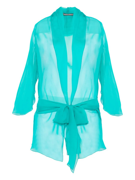  Alberta Ferretti Silk Top - Green 