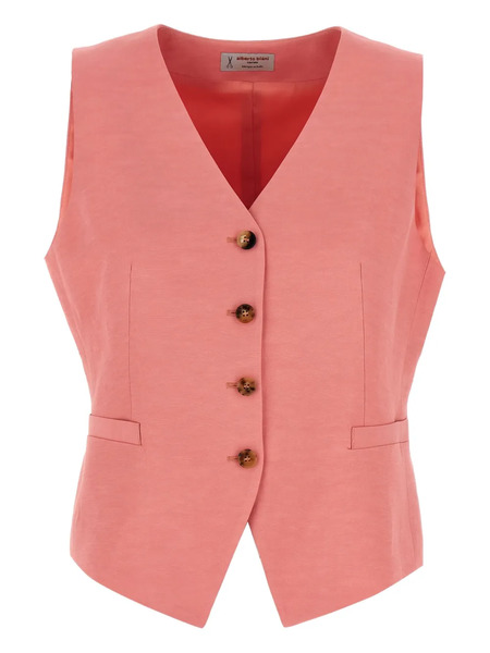  Alberto Biani Buttoned Vest - Pink 