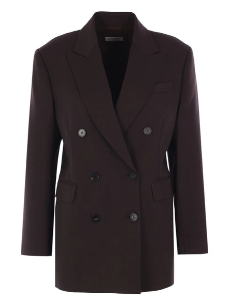 Alberto Biani Double-breasted Blazer - Brown 