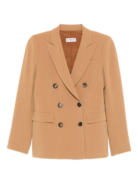  Alberto Biani Double-breasted Button Blazer - Brown 