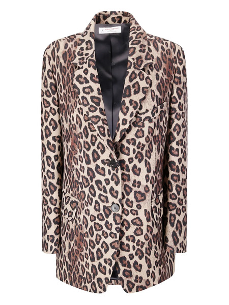  Alberto Biani Leopard-print Blazer - Neutrals 