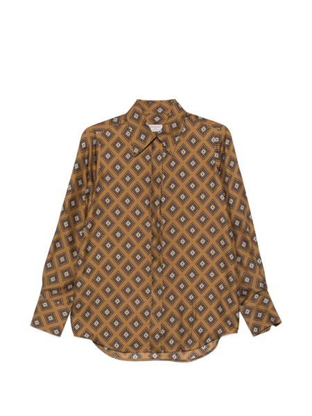  Alberto Biani Patterned Shirt - Brown 