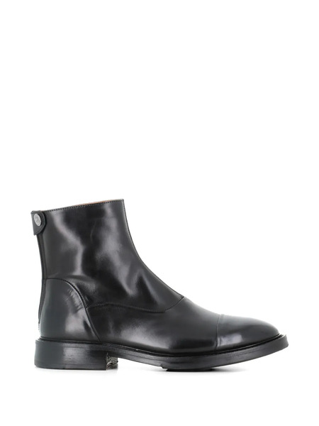  Alberto Fasciani Zip Leather Boots - Black 