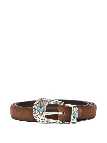  Alberto Luti Embellished Belt - Brown 