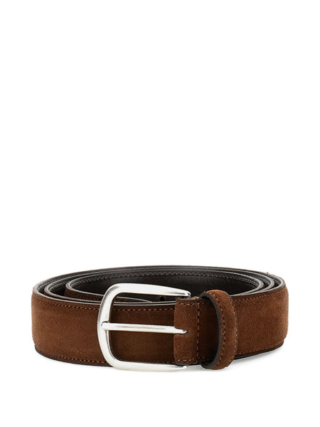  Alberto Luti Square-buckle Belt - Brown 