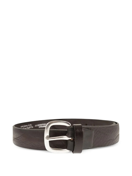  Alberto Luti Textured Buckle Belt - Brown 