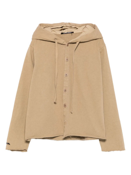  Album Di Famiglia Kids Button-up Hoodie - Neutrals 