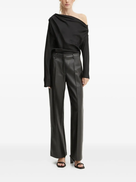  A.l.c. Draped One-shoulder Top - Black 
