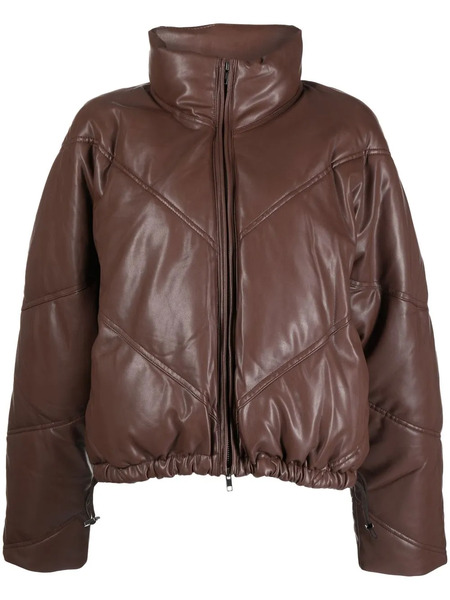  A.l.c. Morrison High-neck Padded Jacket - Brown 