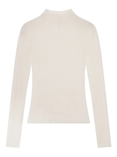  A.l.c. Ribbed High-neck Top - Neutrals 