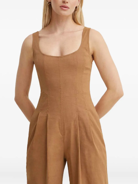  A.l.c. Scoop-neck Jumpsuit - Brown 