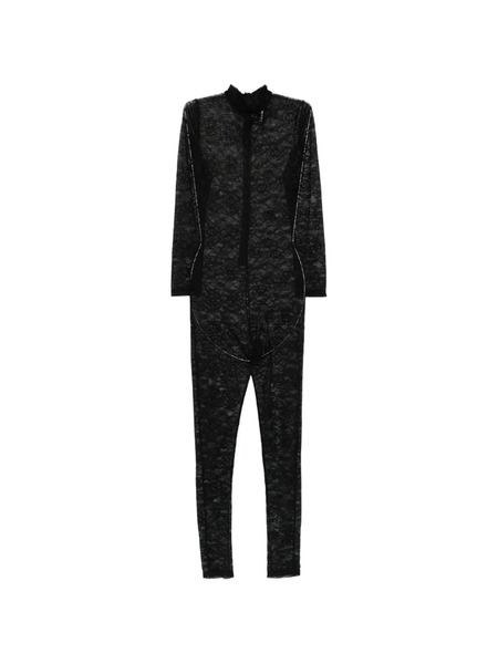  Alchemy Lace Zip Jumpsuit - Black 