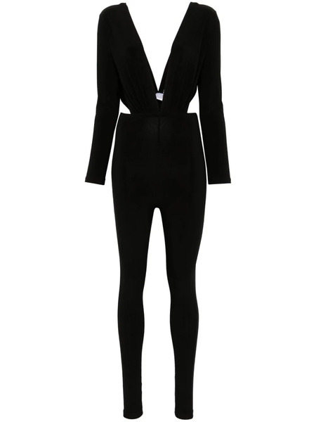  Alchemy Plunging V-neck Jumpsuit - Black 