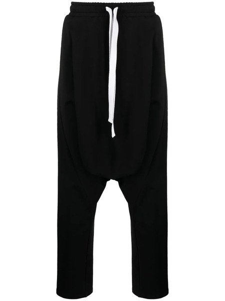  Alchemy Stretch-cotton Drop-crotch Trousers - Black 