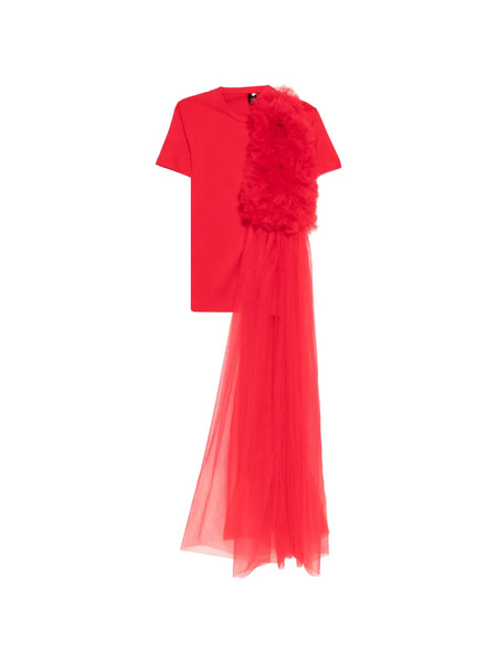  Alchemy Tulle Ruffled T-shirt - Red 