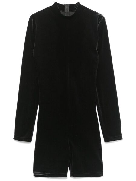  Alchemy Velvet Playsuit - Black 