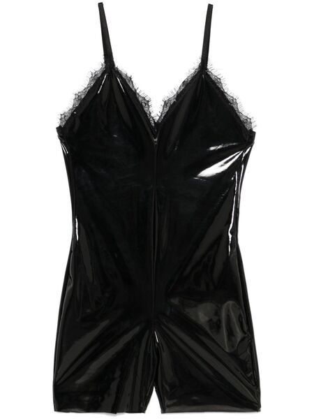  Alchemy X Lia Aram Lace-trim Playsuit - Black 
